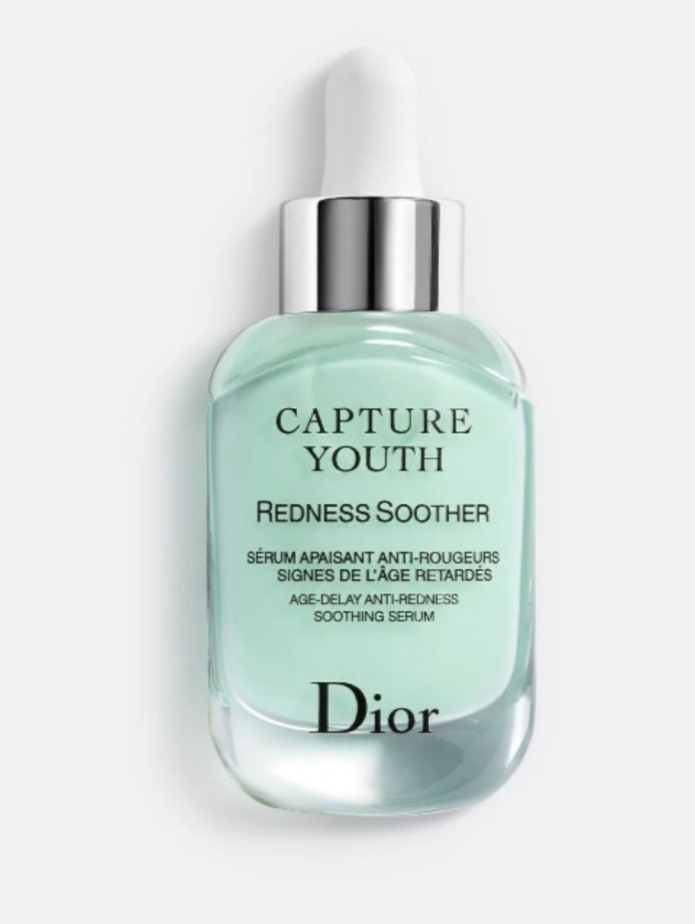Dior Capture Youth Redness Soother - White and Silver Dropper Bottle New